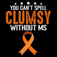 You Cant Spell Clumsy Without MS Awareness Empowerment Hooded Wearable Blanket