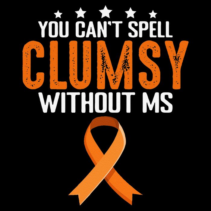 You Cant Spell Clumsy Without MS Awareness Empowerment Cropped Pullover Crew