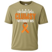 You Cant Spell Clumsy Without MS Awareness Empowerment Performance Shirt