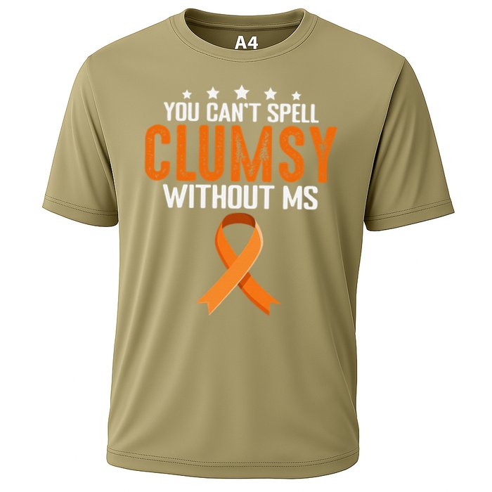 You Cant Spell Clumsy Without MS Awareness Empowerment Performance Shirt