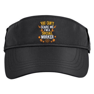 You Cant Scare Me Im A Social Worker Halloween Adult Drive Performance Visor