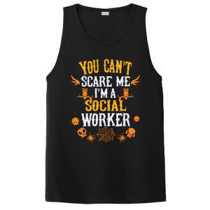 You Cant Scare Me Im A Social Worker Halloween PosiCharge Competitor Tank