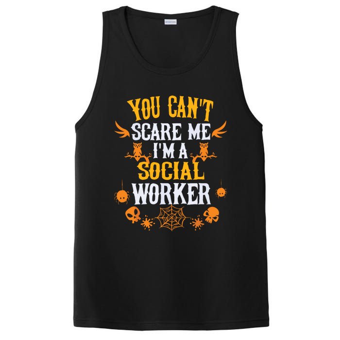 You Cant Scare Me Im A Social Worker Halloween PosiCharge Competitor Tank