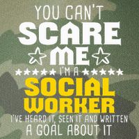 You CanT Scare Me IM A Social Worker Community Servant Legacy Tie Dye Trucker Hat