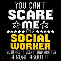 You CanT Scare Me IM A Social Worker Community Servant Hooded Wearable Blanket