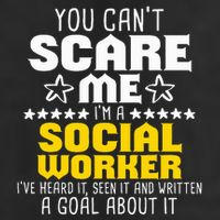 You CanT Scare Me IM A Social Worker Community Servant 25L Jumbo Tote