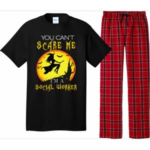 You Cant Scare Me Im Social Worker Halloween Costume Pajama Set