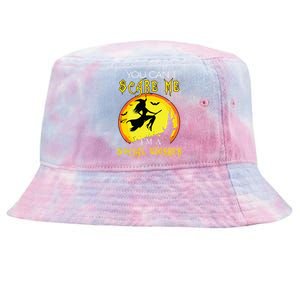 You Cant Scare Me Im Social Worker Halloween Costume Tie-Dyed Bucket Hat