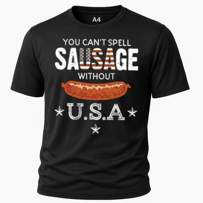 You Cant Spell Sausage Without Usa Funny Patriotic Great Gift Performance Shirt
