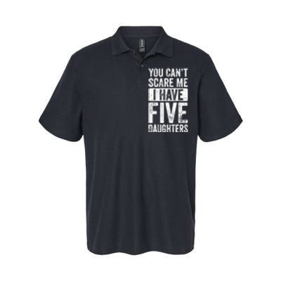 You Can't Scare Me I Have Five Daughters | Vintage Funny Dad Softstyle Adult Sport Polo