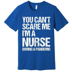 You Cant Scare Me Im A Nurse During A Pandemic Gift Premium T-Shirt