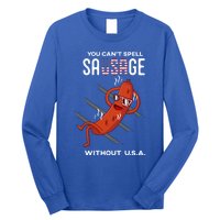 You Cant Spell Sausage Without Usa Funny Funny Gift Long Sleeve Shirt