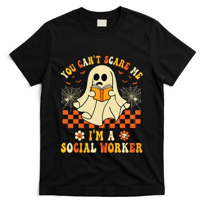 You CanT Scare Me IM A School Social Worker Halloween T-Shirt