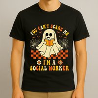 You CanT Scare Me IM A School Social Worker Halloween T-Shirt