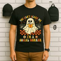 You CanT Scare Me IM A School Social Worker Halloween T-Shirt