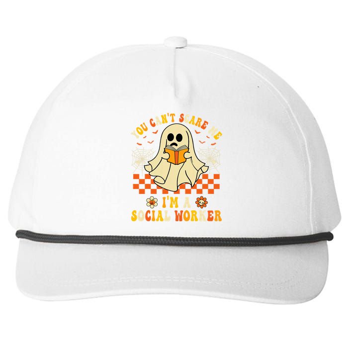 You CanT Scare Me IM A School Social Worker Halloween Snapback Five-Panel Rope Hat