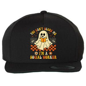 You CanT Scare Me IM A School Social Worker Halloween Wool Snapback Cap