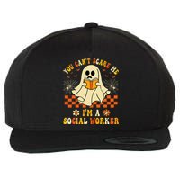 You CanT Scare Me IM A School Social Worker Halloween Wool Snapback Cap