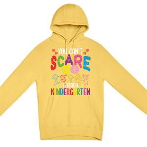 You CanT Scare Me I Teach Kindergarten Teacher Gift Premium Pullover Hoodie