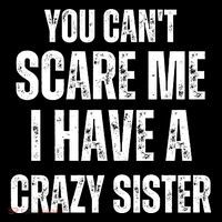 You Cant Scare Me I Have A Crazy Sister Premium T-Shirt