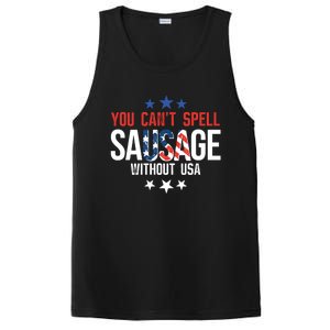 You Cant Spell Sausage Without Usa Gift PosiCharge Competitor Tank