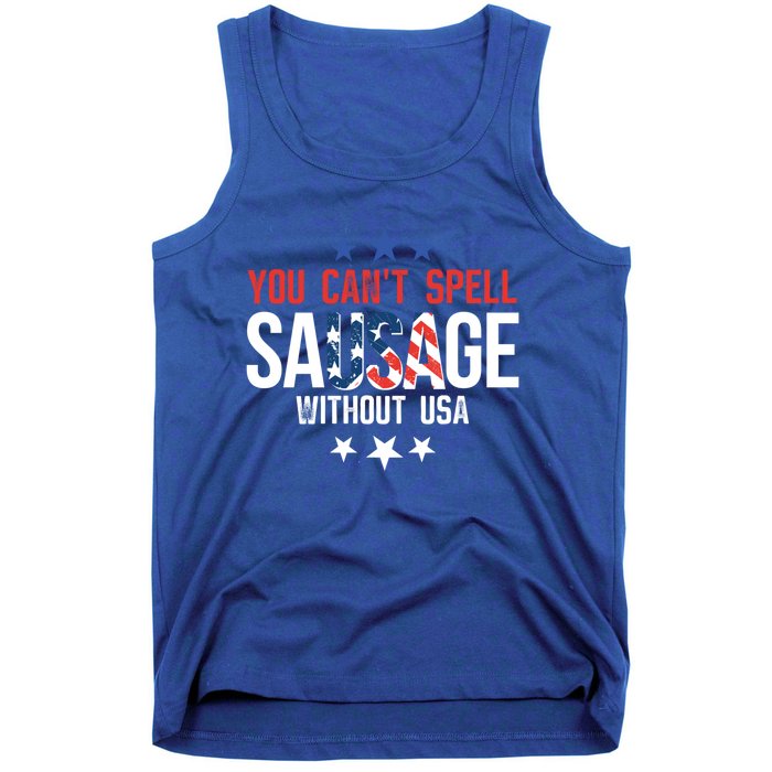 You Cant Spell Sausage Without Usa Gift Tank Top