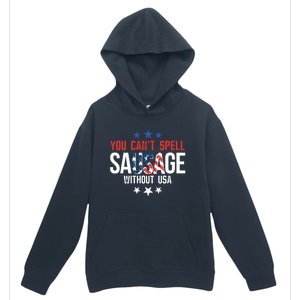 You Cant Spell Sausage Without Usa Gift Urban Pullover Hoodie