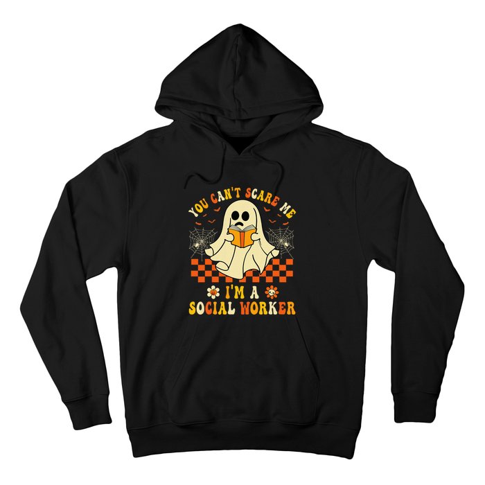 You CanT Scare Me IM A School Social Worker Halloween Hoodie