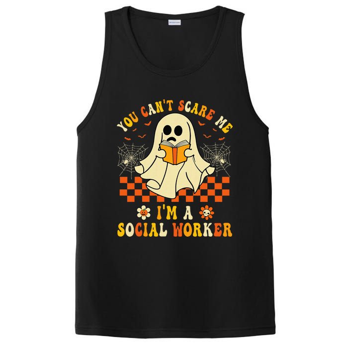 You CanT Scare Me IM A School Social Worker Halloween PosiCharge Competitor Tank