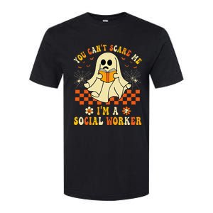 You CanT Scare Me IM A School Social Worker Halloween Softstyle CVC T-Shirt