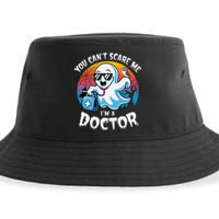 You CanT Scare Me IM A Doctor Halloween Ghost Doctor Sustainable Bucket Hat