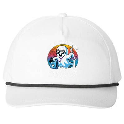 You CanT Scare Me IM A Doctor Halloween Ghost Doctor Snapback Five-Panel Rope Hat