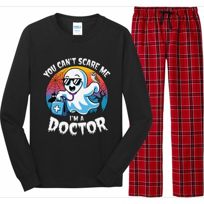 You CanT Scare Me IM A Doctor Halloween Ghost Doctor Long Sleeve Pajama Set