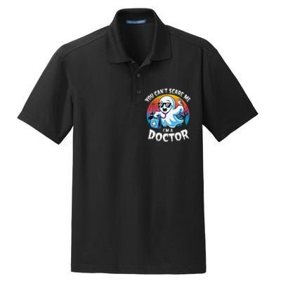 You CanT Scare Me IM A Doctor Halloween Ghost Doctor Dry Zone Grid Polo