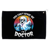 You CanT Scare Me IM A Doctor Halloween Ghost Doctor Grommeted Golf Towel