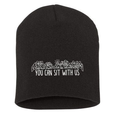 You Can Sit With Us Jesus And Twelve Apostles Short Acrylic Beanie