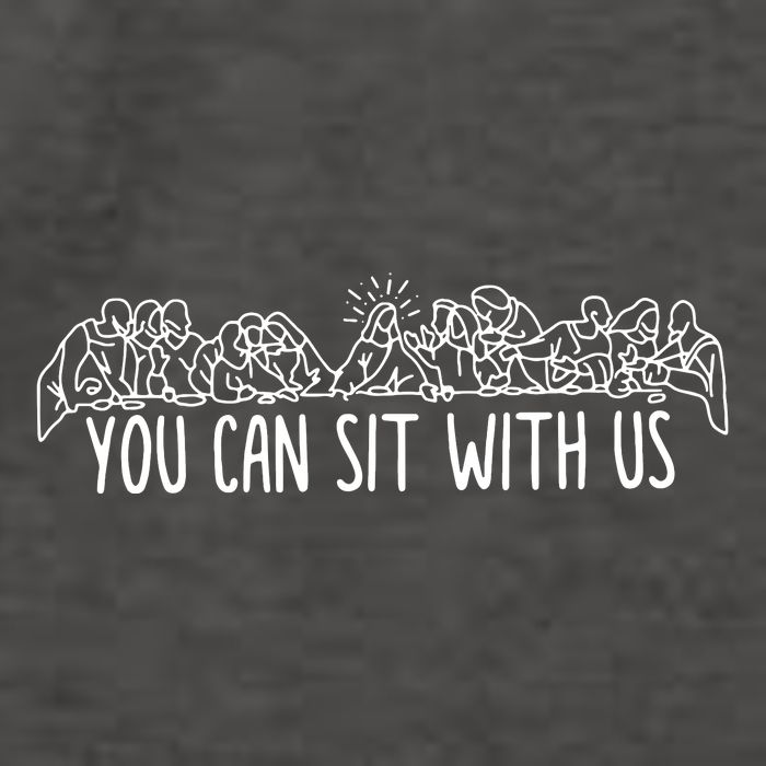 You Can Sit With Us Jesus And Twelve Apostles Vector Backpack
