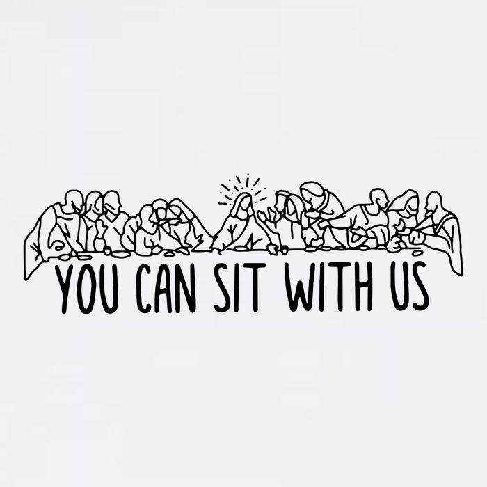 You Can Sit With Us Jesus And Twelve Apostles Garment-Dyed Sweatshirt