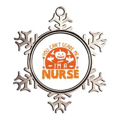 You Cant Scare Me Im A Nurse Funny Halloween Nurse Funny Gift Metallic Star Ornament