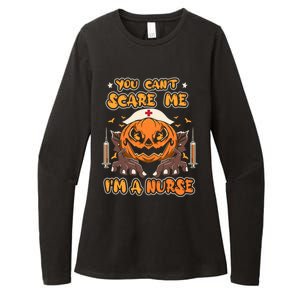 You Cant Scare Me Im A Nurse Funny Halloween Nurse Costume Funny Gift Womens CVC Long Sleeve Shirt