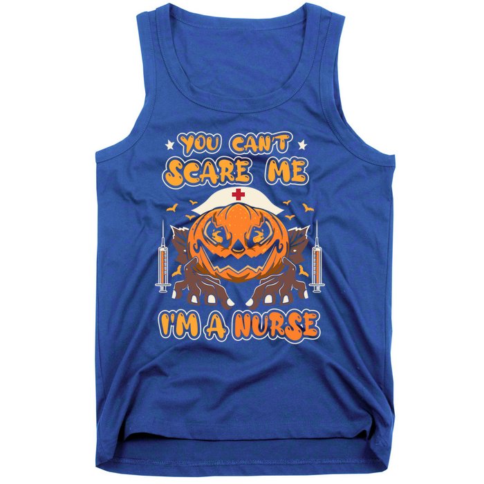 You Cant Scare Me Im A Nurse Funny Halloween Nurse Costume Funny Gift Tank Top