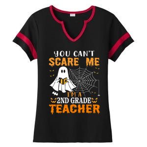 You CanT Scare Me IM A 2nd Grade Teacher Meaningful Gift Ladies Halftime Notch Neck Tee