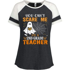 You CanT Scare Me IM A 2nd Grade Teacher Meaningful Gift Enza Ladies Jersey Colorblock Tee