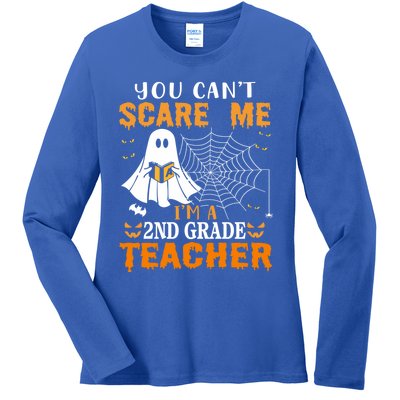 You CanT Scare Me IM A 2nd Grade Teacher Meaningful Gift Ladies Long Sleeve Shirt