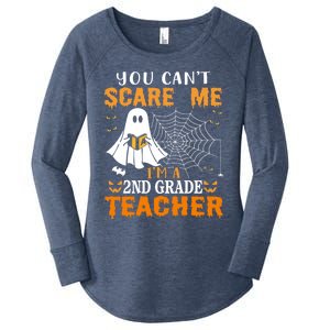 You CanT Scare Me IM A 2nd Grade Teacher Meaningful Gift Women's Perfect Tri Tunic Long Sleeve Shirt