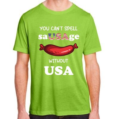 You Cant Spell Sausage Without Usa Sausage Cool Gift Adult ChromaSoft Performance T-Shirt