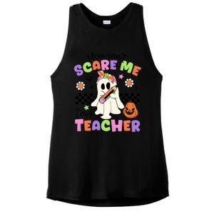 You Cant Scare Me IM A Teacher Halloween Ladies PosiCharge Tri-Blend Wicking Tank