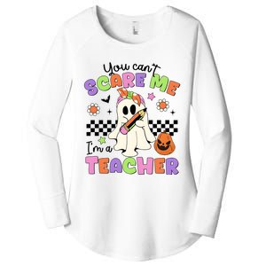 You Cant Scare Me IM A Teacher Halloween Women's Perfect Tri Tunic Long Sleeve Shirt