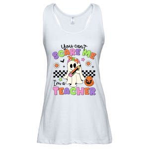 You Cant Scare Me IM A Teacher Halloween Ladies Essential Flowy Tank