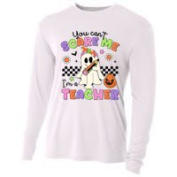 You Cant Scare Me IM A Teacher Halloween Cooling Performance Long Sleeve Crew